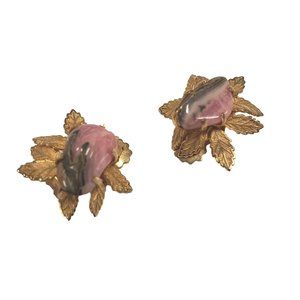 Vintage Kramer Clip-On Gemstone Earrings